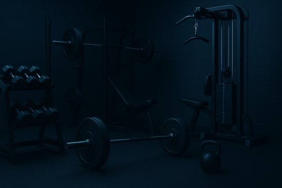 gym banner without no text and dark blue colour