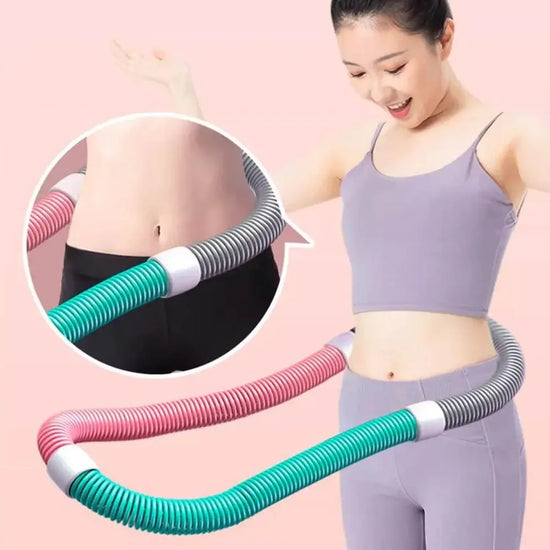 Weighted Fitness Hoop for Adults Portable Comfortable Abdomen Fitness Circle Indoor Outdoor Gym Entertainment Workout Equipment
